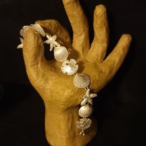 Sterling Silver Sea Shell Bracelet